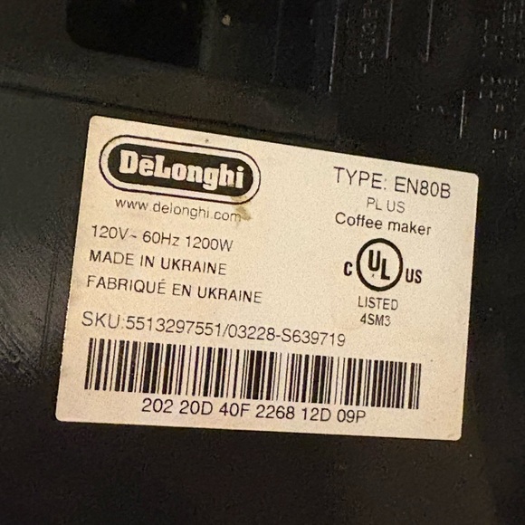 Delonghi Inissia Nespresso Black EN80B ***FOR PARTS ONLY* - Picture 8 of 9